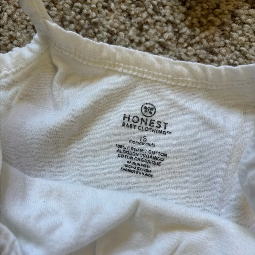 Organic Cotton White Tank Bodysuit Size 18 Mo Set of 3 ( Honest Co, Purebaby )